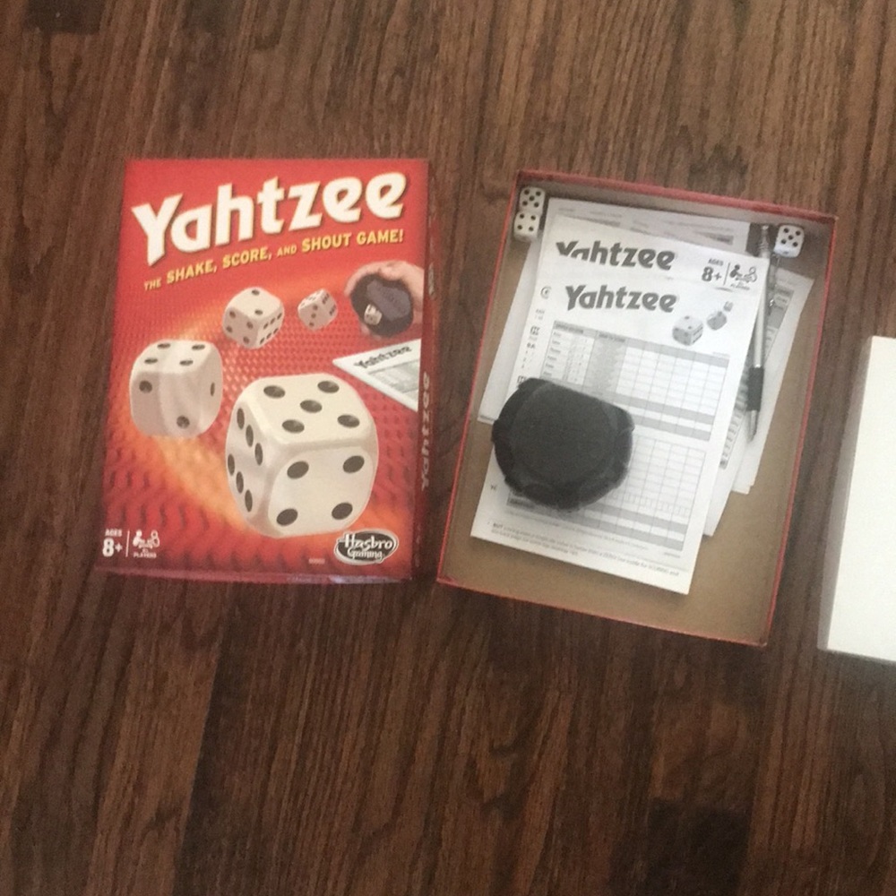 Hasbro Yahtzee Game - Red and White
